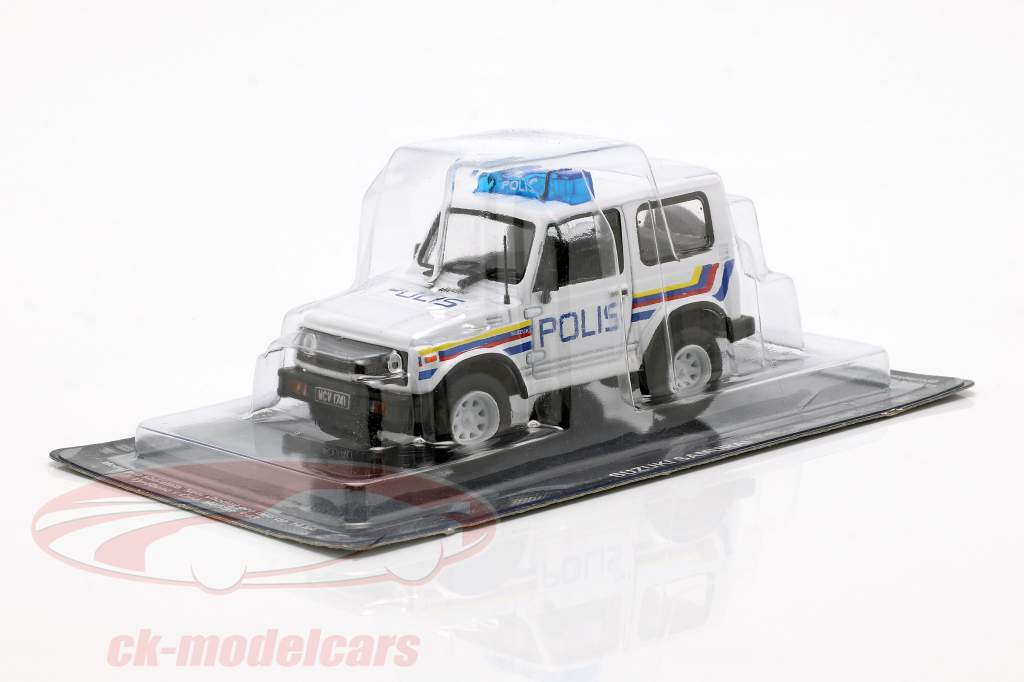 Suzuki Samurai 警察 白 在 水泡 1:43 Altaya