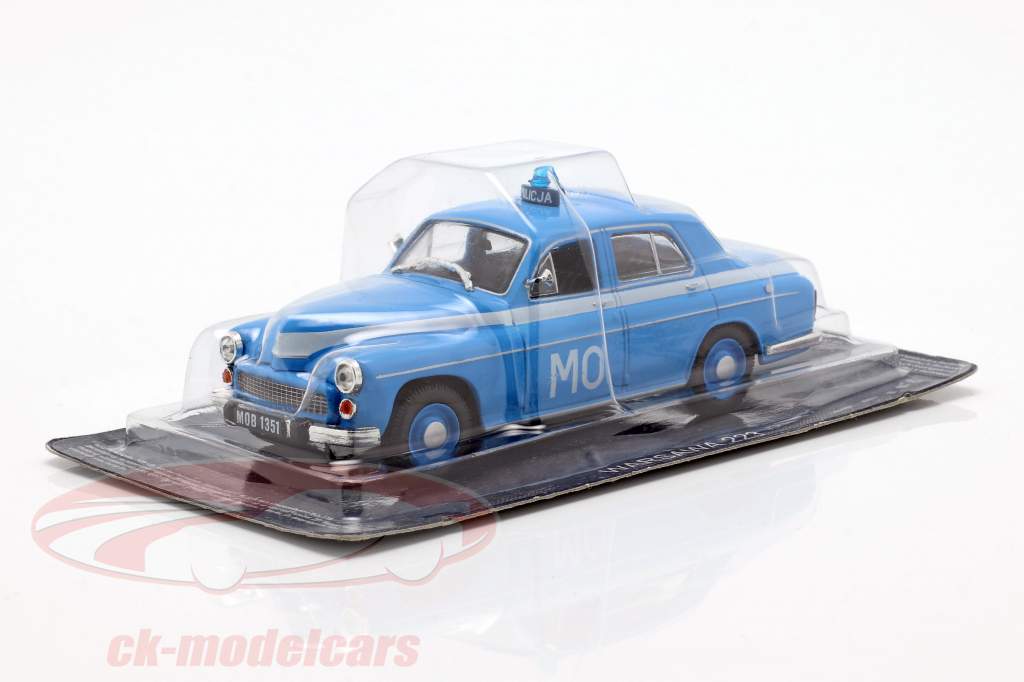 Warszawa 223 politie blauw in blaar 1:43 Altaya