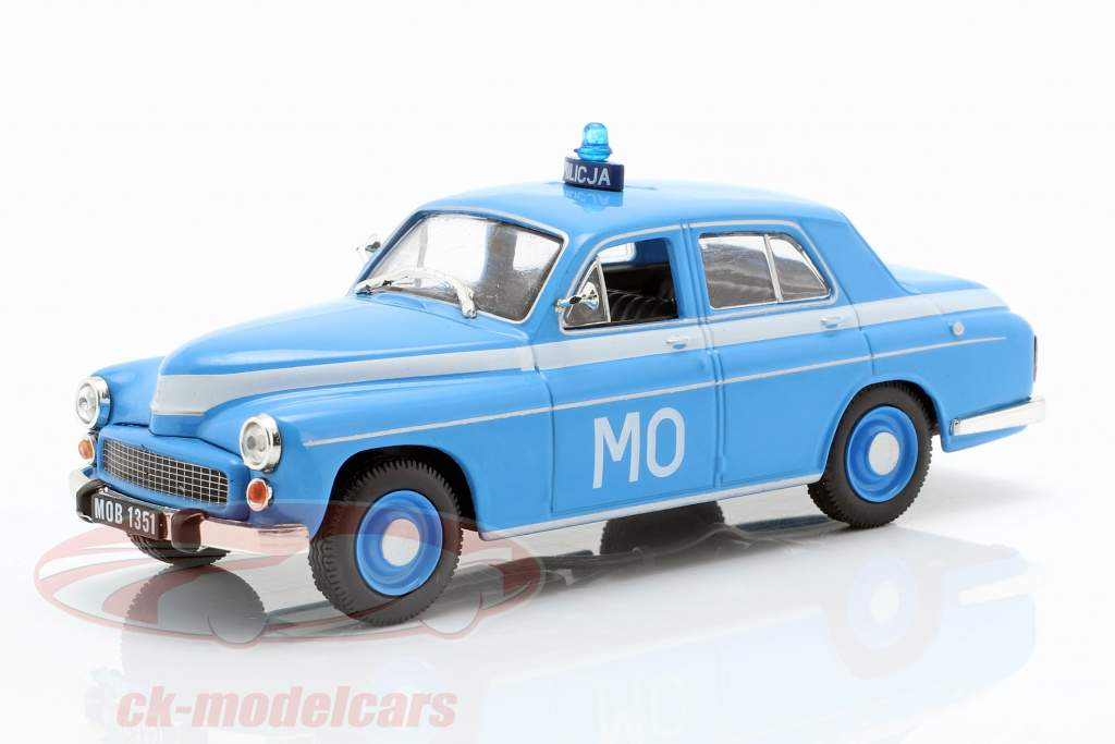 Warszawa 223 politie blauw in blaar 1:43 Altaya