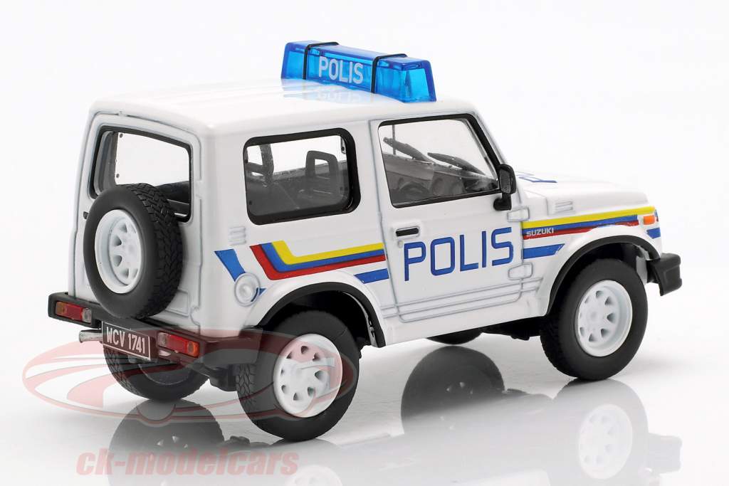 Suzuki Samurai 警察 白 在 水泡 1:43 Altaya
