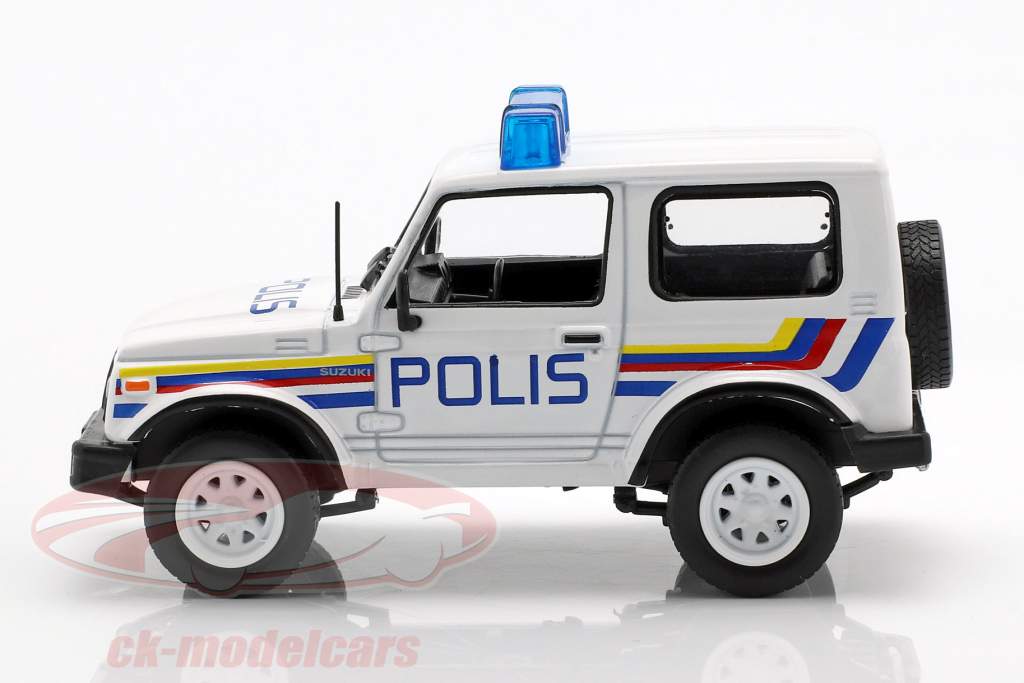 Suzuki Samurai 警察 白 在 水泡 1:43 Altaya