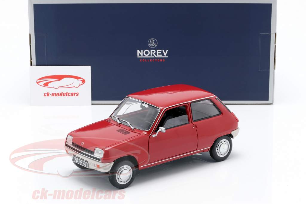 Renault 5 année de construction 1972 rouge 1:18 Norev