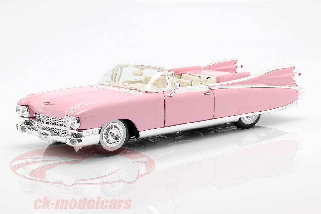 Cadillac Eldorado Biarritz År 1959 lyserød 1:18 Maisto