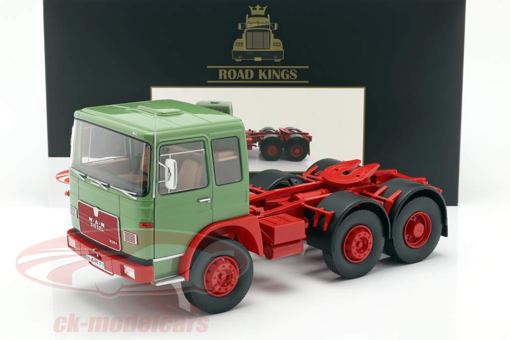 M.A.N. 16304 (F7) Traktor Opførselsår 1972 grøn / rød 1:18 Road Kings