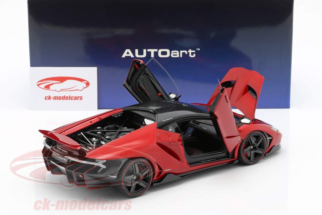 Lamborghini Centenario LP770-4 Opførselsår 2017 rød metallisk 1:18 AUTOart