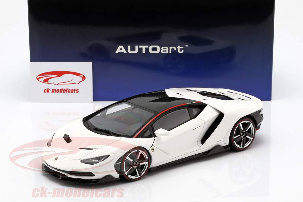 Lamborghini Centenario LP770-4 year 2017 solid white 1:18 AUTOart