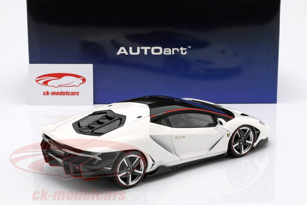 Lamborghini Centenario LP770-4 año de construcción 2017 solid blanco 1:18 AUTOart
