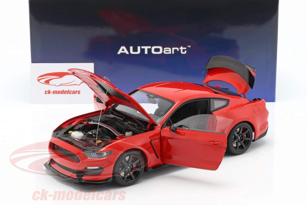 Ford Mustang Shelby GT350R Baujahr 2017 race rot 1:18 AUTOart