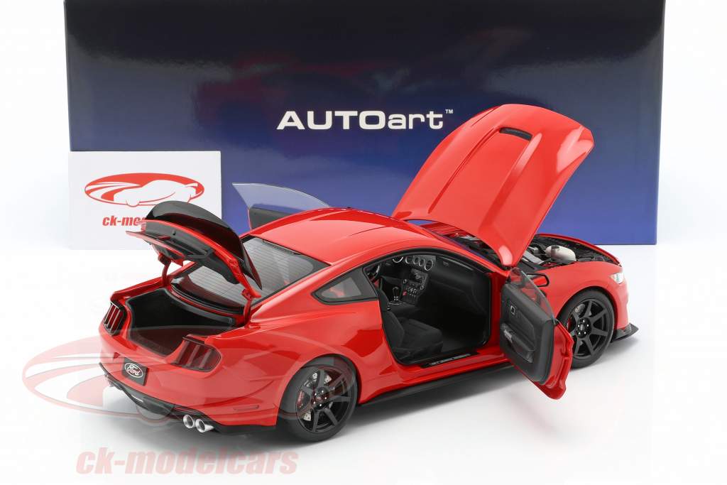 Ford Mustang Shelby GT350R Baujahr 2017 race rot 1:18 AUTOart