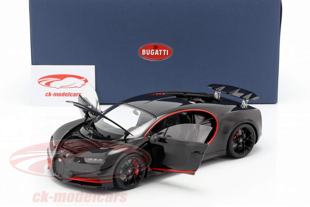 Bugatti Chiron ano de construção 2017 nocturne preto 1:18 AUTOart