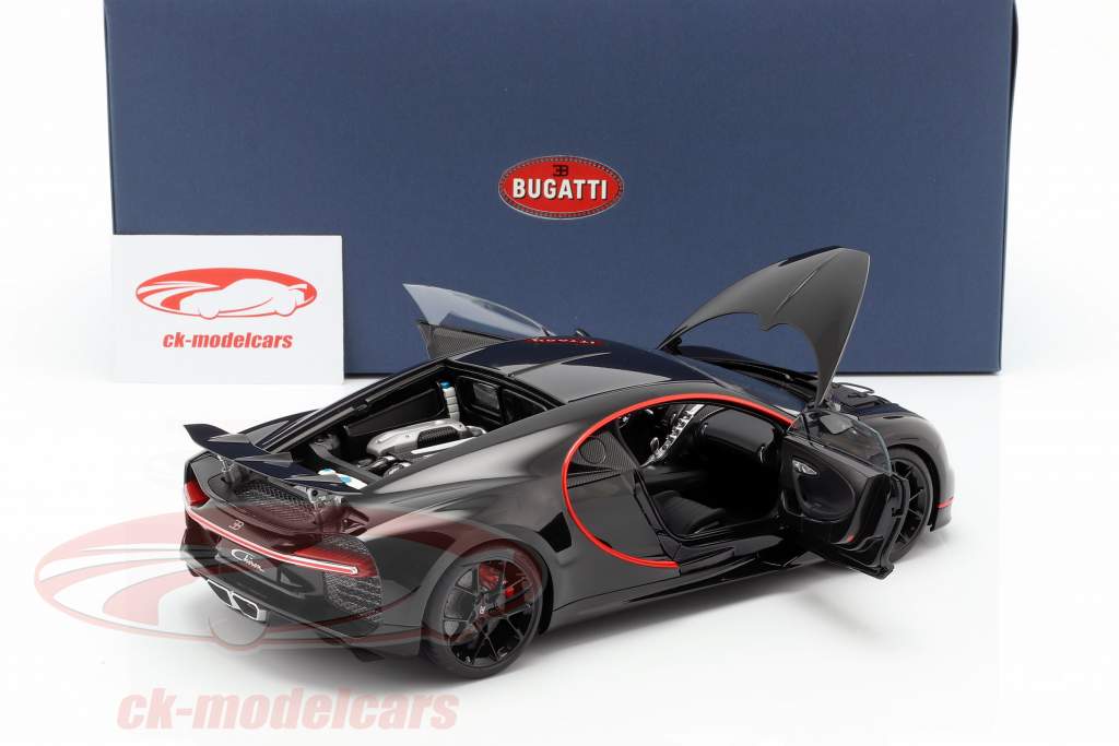 Bugatti Chiron Opførselsår 2017 nocturne sort 1:18 AUTOart