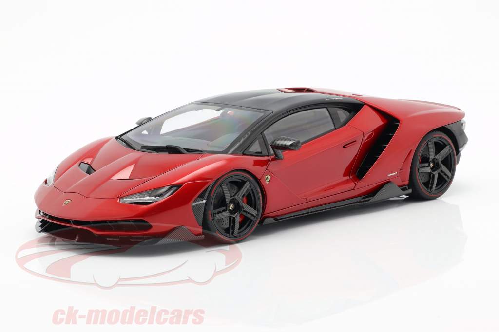 Lamborghini Centenario LP770-4 Opførselsår 2017 rød metallisk 1:18 AUTOart