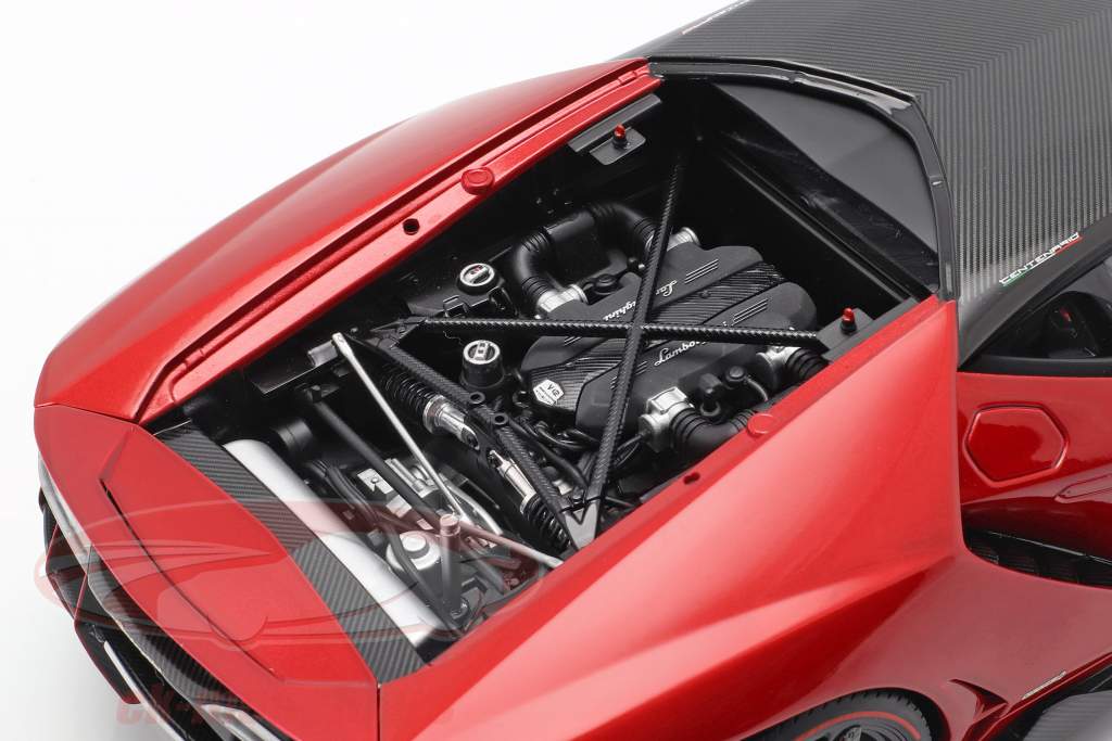 Lamborghini Centenario LP770-4  year 2017 red metallic 1:18 AUTOart
