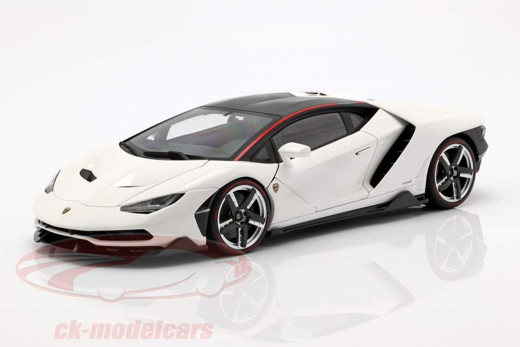 Lamborghini Centenario LP770-4 Bouwjaar 2017 solid wit 1:18 AUTOart