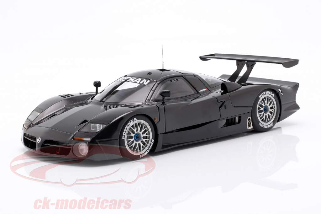 Nissan R390 GT1 LeMans Bouwjaar 1998 glans zwart 1:18 AUTOart