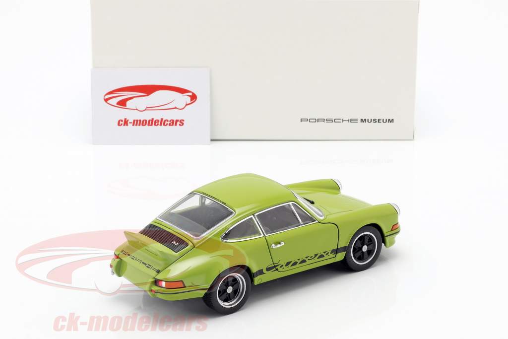 Porsche 911 Carrera RS année de construction 1973 vert lime / noir 1:24 Welly