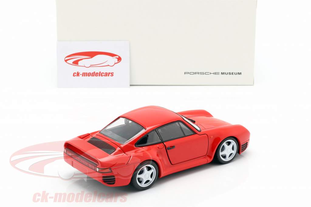 Porsche 959 Bouwjaar 1986-88 bewakers rood 1:24 Welly