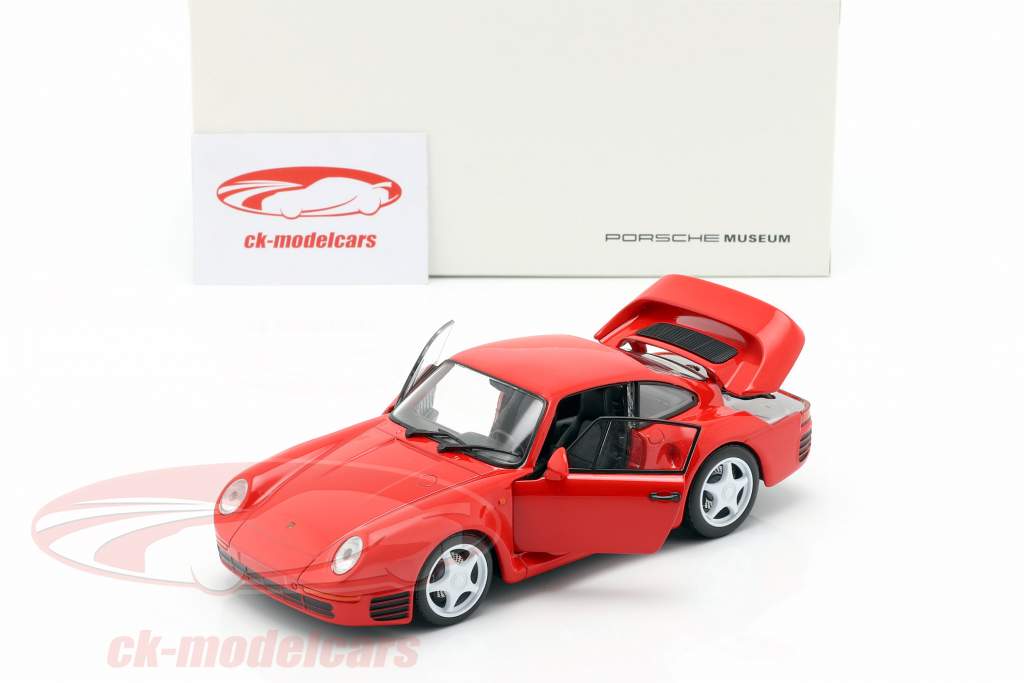 Porsche 959 Bouwjaar 1986-88 bewakers rood 1:24 Welly