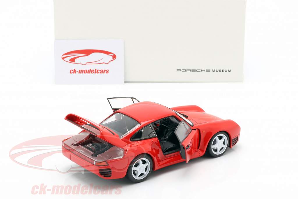 Porsche 959 Bouwjaar 1986-88 bewakers rood 1:24 Welly