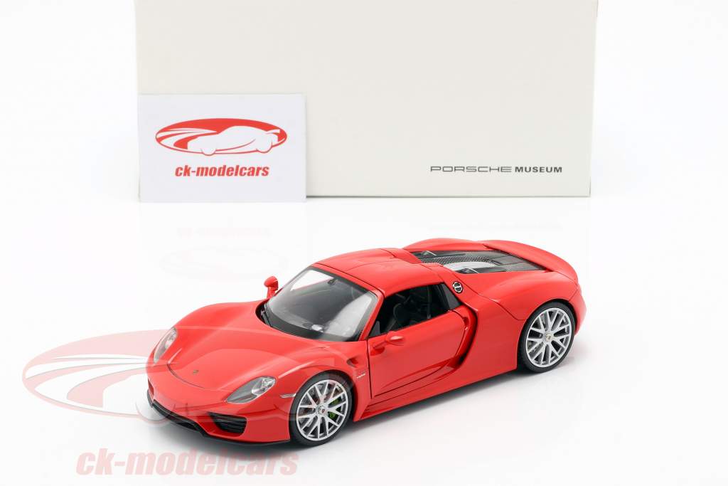 Porsche 918 Spyder 建造年份 2013-2015 卫士 红 1:24 Welly