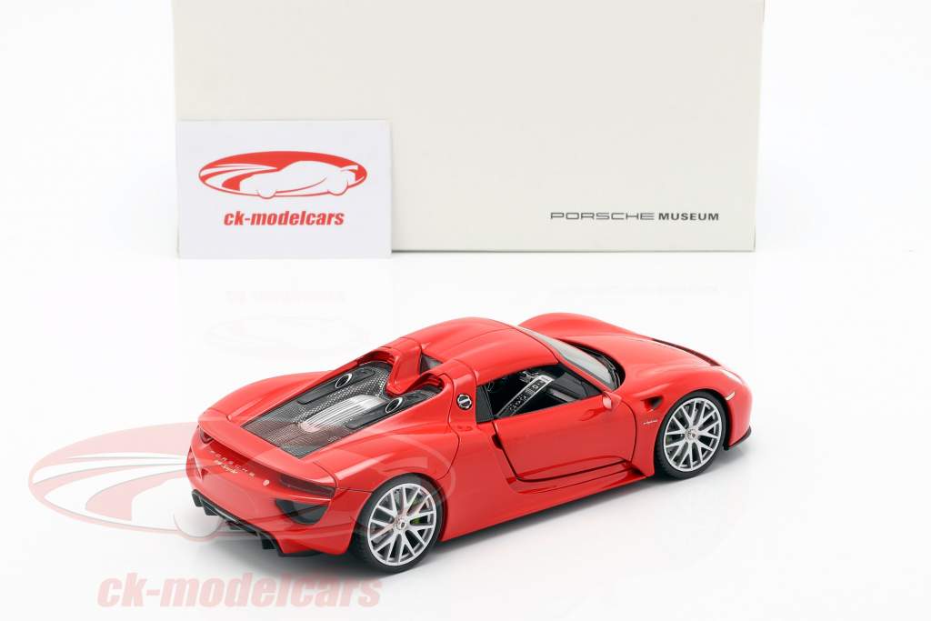 Porsche 918 Spyder 建造年份 2013-2015 卫士 红 1:24 Welly