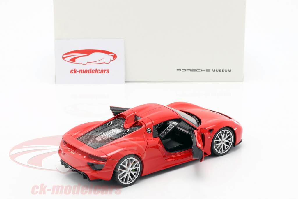 Porsche 918 Spyder 建造年份 2013-2015 卫士 红 1:24 Welly