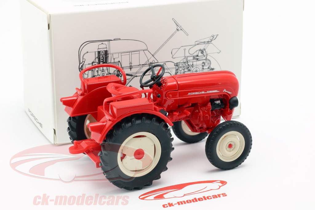 Porsche Junior tractor rojo 1:24 Welly