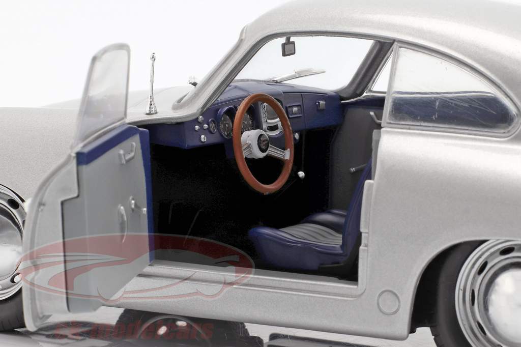 Porsche 356 PRE-A Год постройки 1953 серебро 1:18 Solido