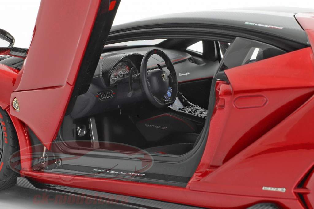 Lamborghini Centenario LP770-4 Opførselsår 2017 rød metallisk 1:18 AUTOart
