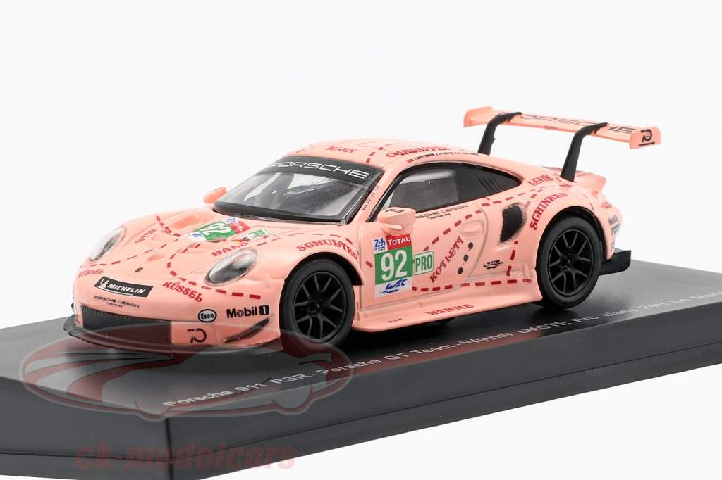 Porsche 911 (991) RSR #92 gagnant LMGTE Pro Class 24h LeMans 2018 1:64 Spark