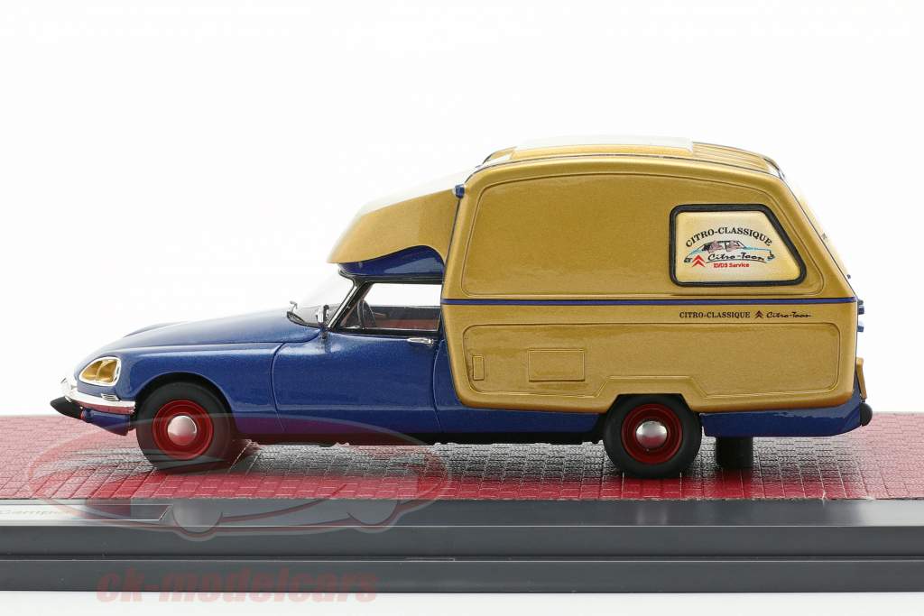 Citroen ID Camper año de construcción 1973 azul metálico / oro 1:43 Matrix