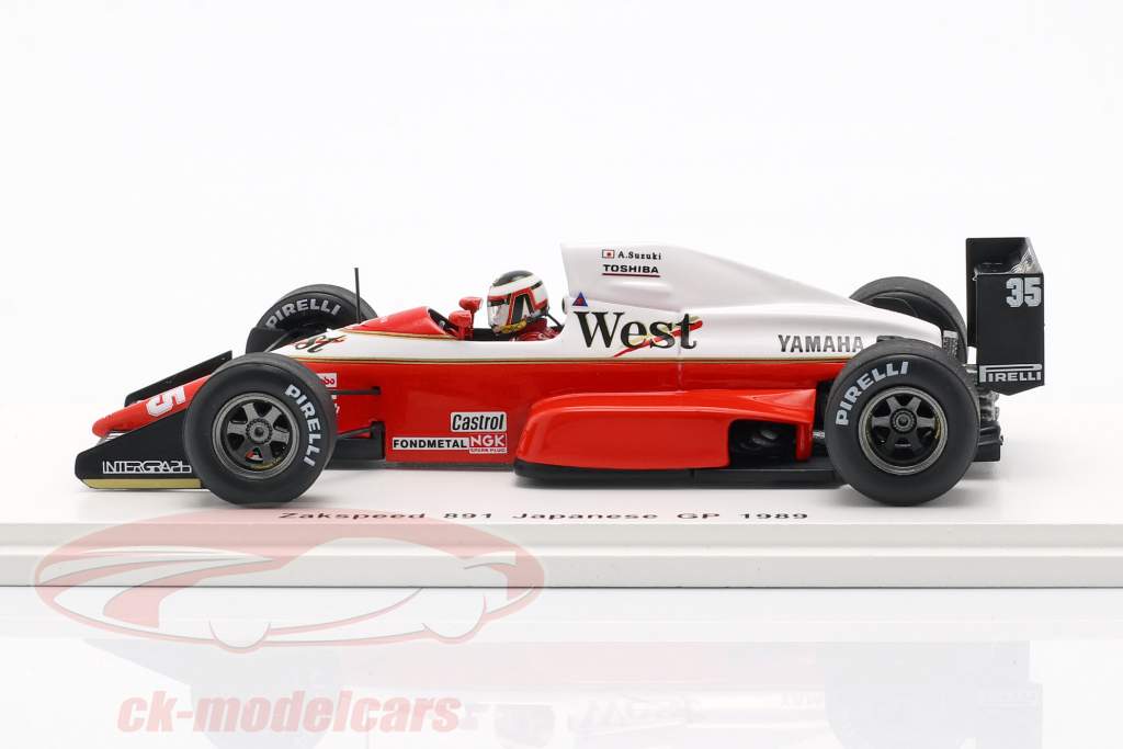 Spark 1:43 Aguri Suzuki Zakspeed 891 #35 japanese GP formula