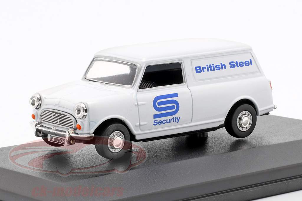 Austin Minivan British Steel Security blanc / bleu 1:43 Oxford