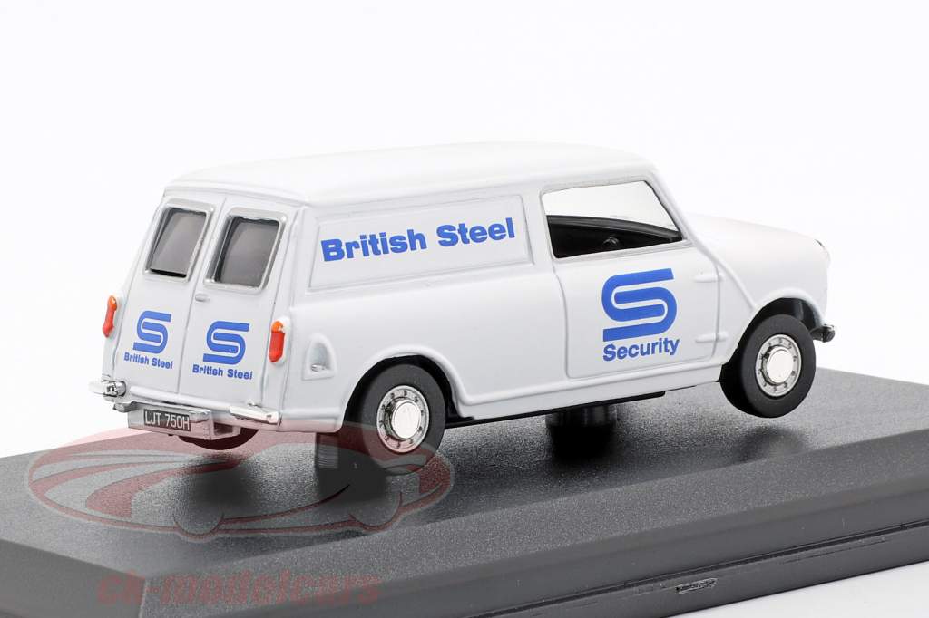 Austin Minivan British Steel Security blanc / bleu 1:43 Oxford