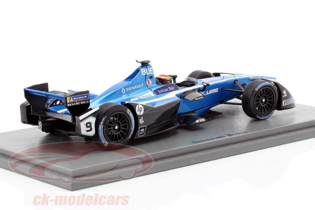 S. Buemi Renault Z.E.17 #9 2 ° Marrakech ePrix formula E 2017/18 1:43 Spark
