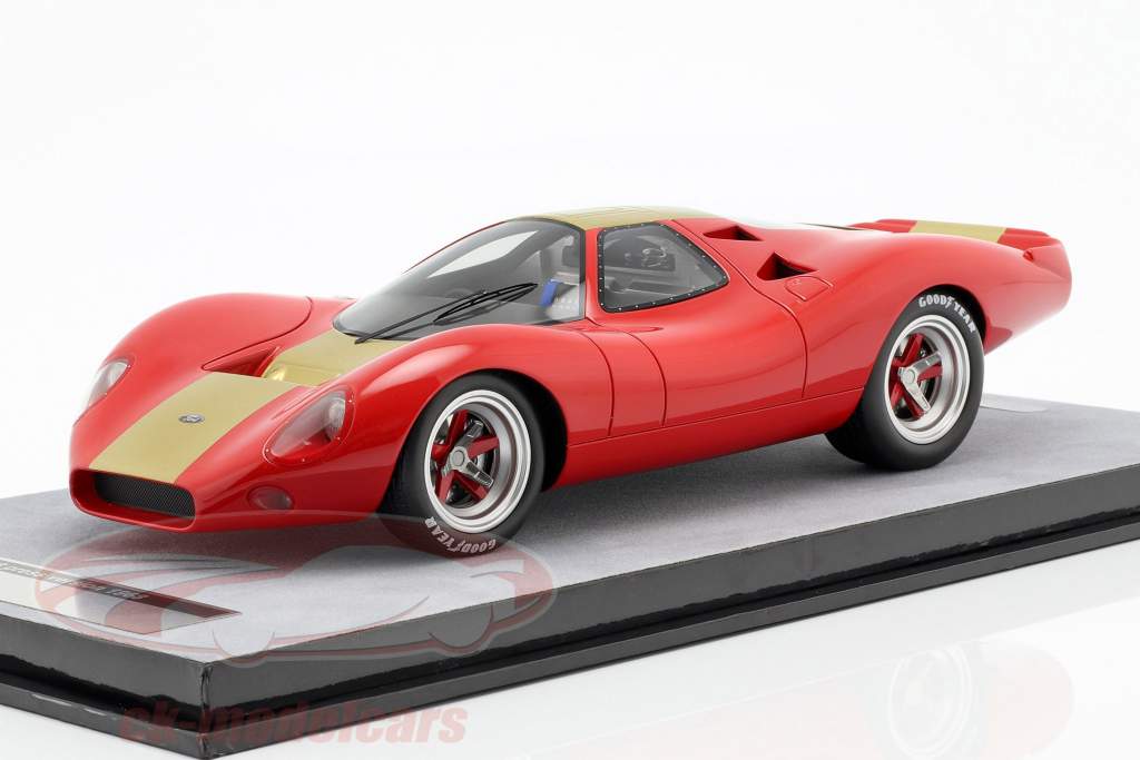 Ford P68 Press Version 1968 vermelho / ouro 1:18 Tecnomodel