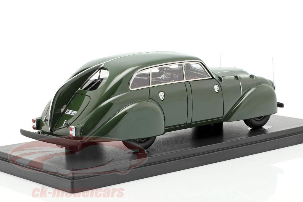 Adler Diplomat Stromlinie Autenrieth Bouwjaar 1938 donkergroen 1:43 AutoCult