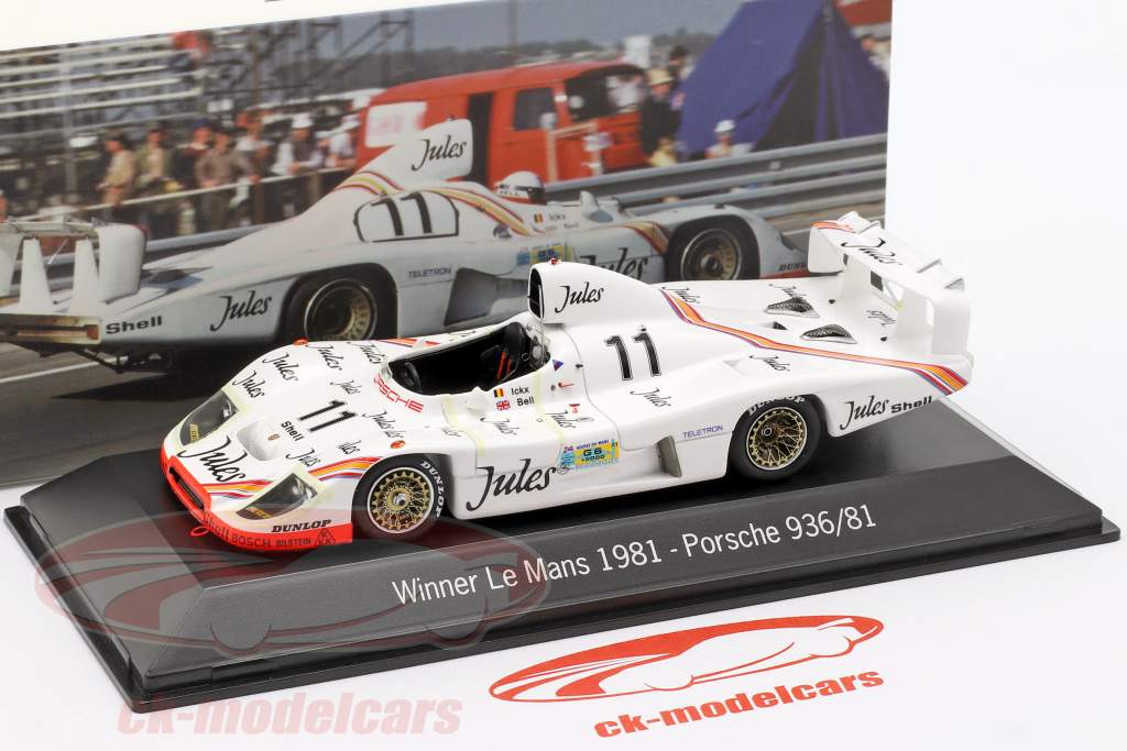 Porsche 936 #11 ウィナー 24h LeMans 1981 Jacky Ickx, Derek Bell 1:43 Spark
