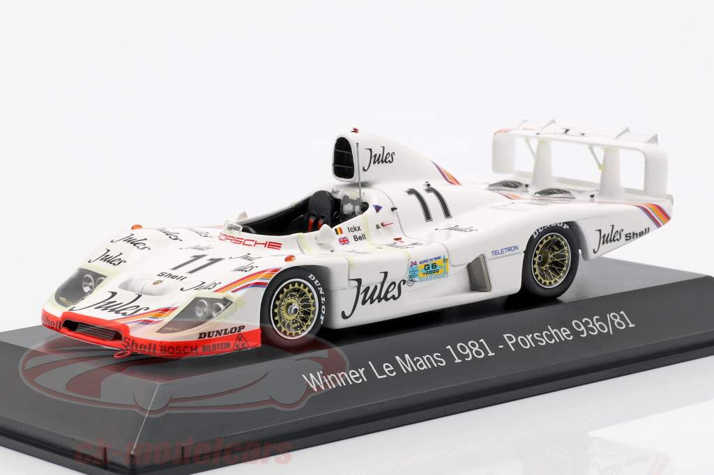 Porsche 936 #11 Vincitore 24h LeMans 1981 Jacky Ickx, Derek Bell 1:43 Spark