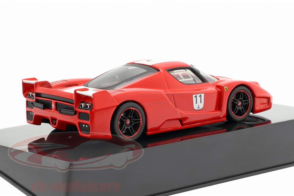 Ferrari FXX #11 rosso con le strisce bianche 1:43 Hotwheels Elite