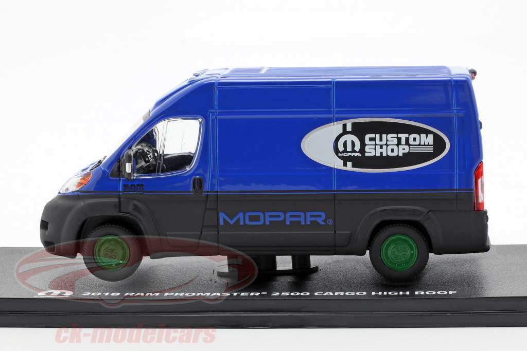 Ram ProMaster 2500 Cargo 面包车 建造年份 2018 绿 轮辋 1:43 Greenlight