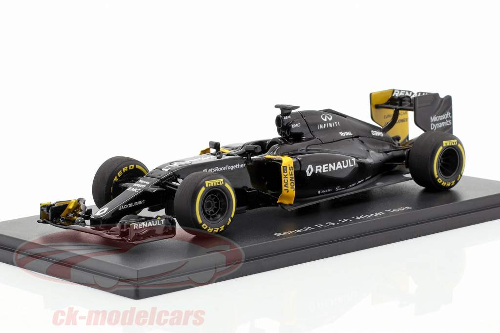 K. Magnussen & J. Palmer Renault R.S.16 invierno pruebas fórmula 1 2016 1:43 Spark