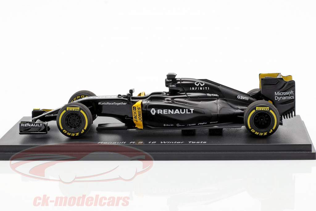 K. Magnussen & J. Palmer Renault R.S.16 invierno pruebas fórmula 1 2016 1:43 Spark