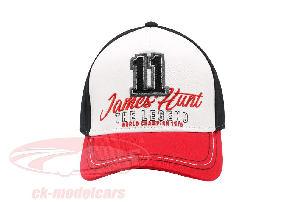James Hunt Cap Zandvoort #11 olandese GP campione del mondo formula 1 1976 rosso / bianco / nero