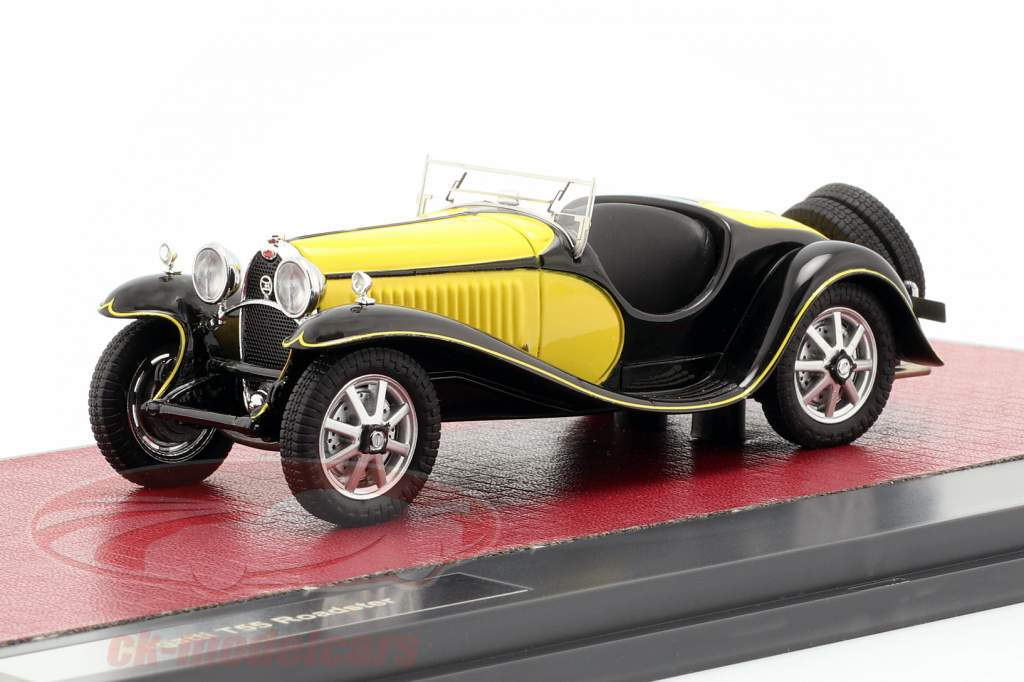 Bugatti T55 跑车 建造年份 1932 黄 / 黑 1:43 Matrix