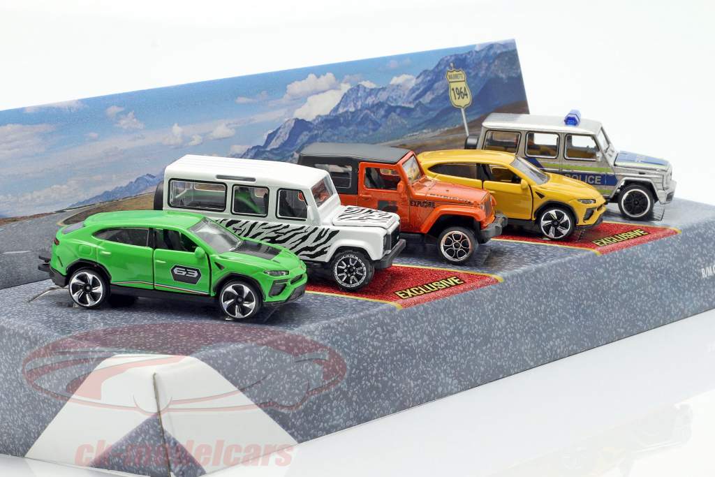 5-Car Set SUV pack cadeau 1:64 Majorette