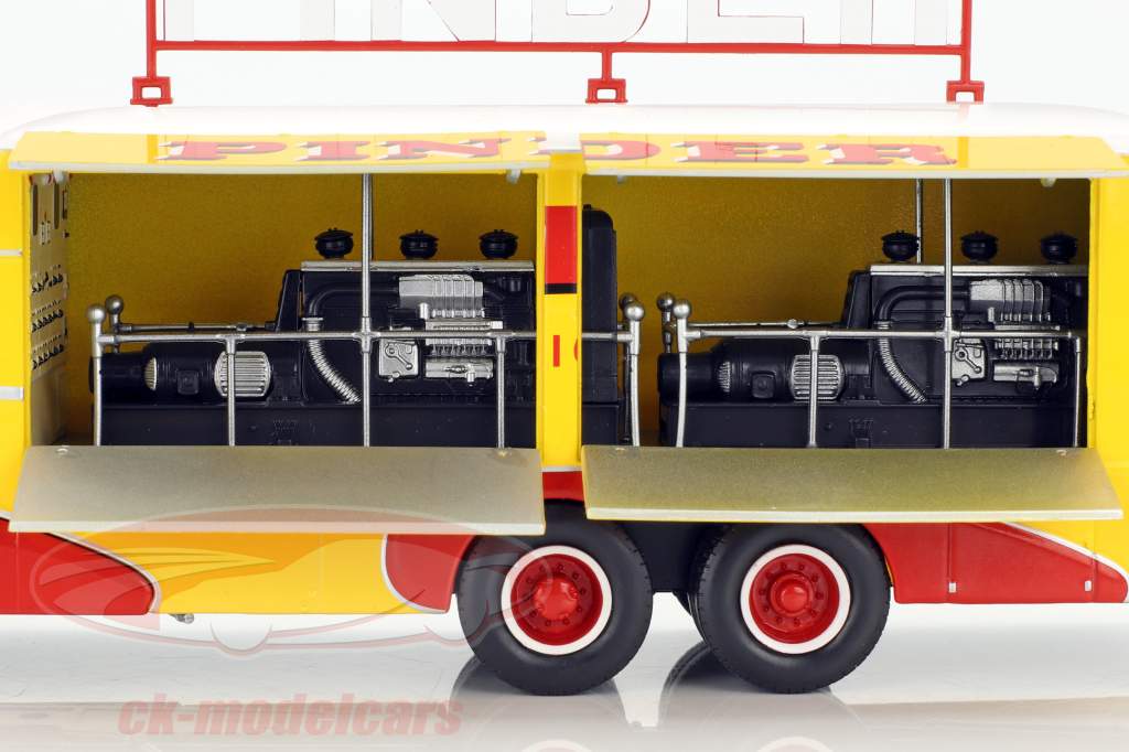 Bernard 28 電気 トラック Pinder サーカス 築 1951 黄色 / 赤 1:43 Direkt Collections