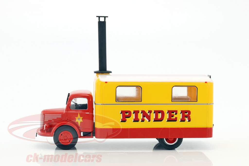 Unic ZU 51 cocina camión Pinder circo año de construcción 1952 amarillo / rojo 1:43 Direkt Collections