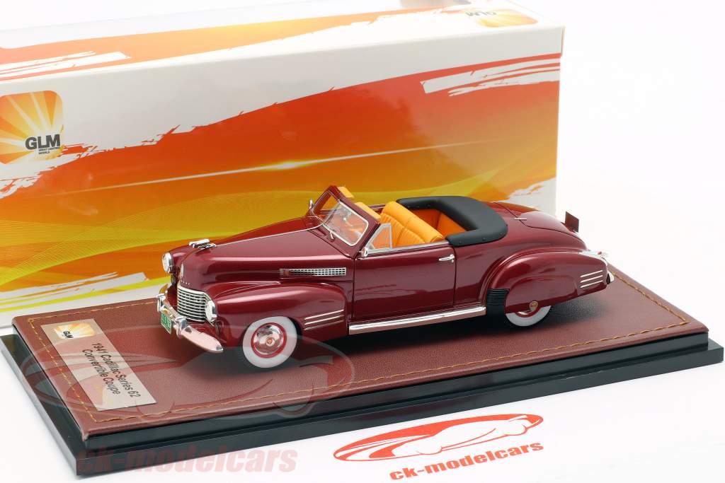 Cadillac Series 62 Convertible Open Top Baujahr 1941 dunkelrot 1:43 GLM