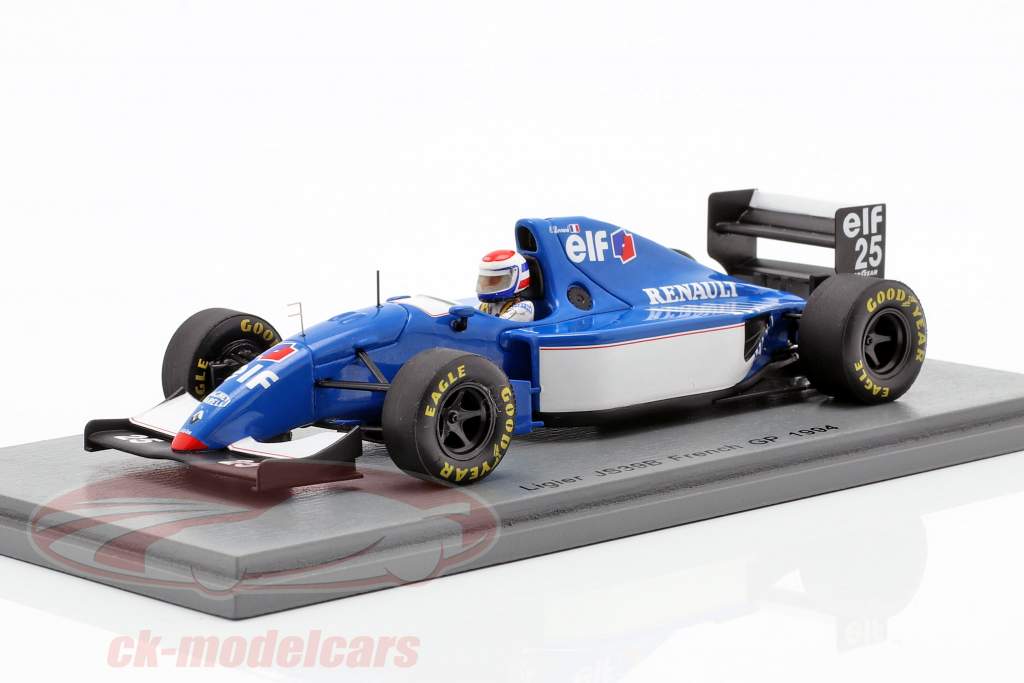 Eric Bernard Ligier JS39B #25 fransk GP formel 1 1994 1:43 Spark